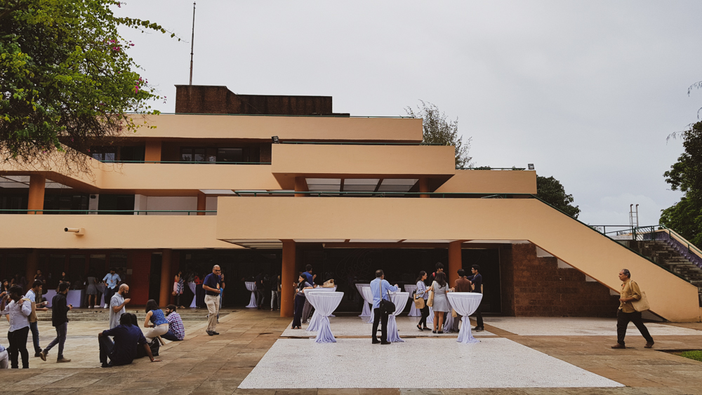 Kala Academy designed by Charles Correa pictured here during Z axis conference